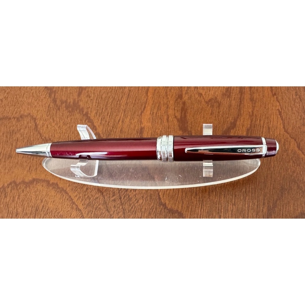 Cross Bailey Red Lacquer with Chrome Trim Rollerball Pen